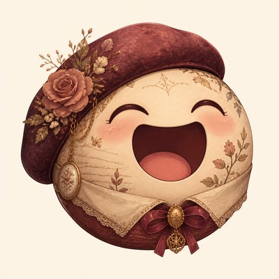Romantic Academia Aesthetic Twitch emote example