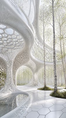 Parametric Architecture wall art print example