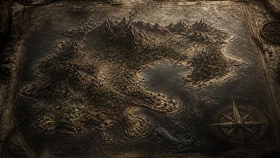 Post-Apocalyptic Sci-Fi Art fantasy map example
