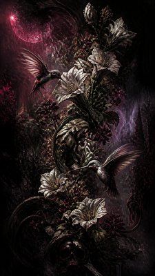 Dark Fantasy Art phone case design example