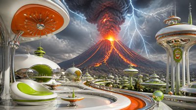 Space Age Aesthetic YouTube thumbnail example