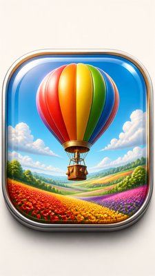 Skeuomorphic Icon Design greeting card example