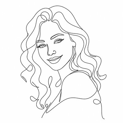 Single Line Minimalism Art Style profile picture example