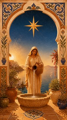 Mediterranean Architecture Art tarot card example