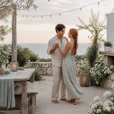 Coastal Interior Design couple portrait example