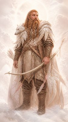 Angelcore Aesthetic tabletop character portrait example
