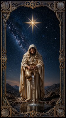 Hyperrealistic Portrait Art Style tarot card example