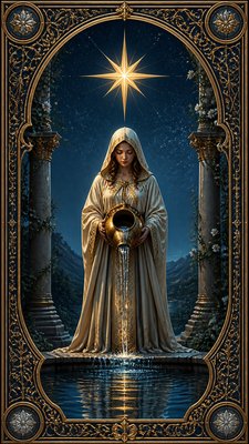 3D Rendered Digital Art Style tarot card example