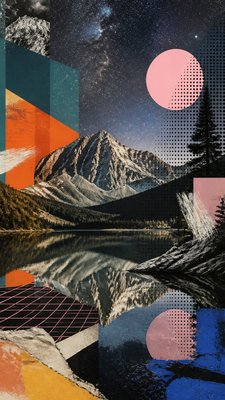 Postmodernism Art Style phone wallpaper example