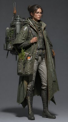 Hard Sci-Fi Art character design example
