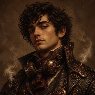 Steampunk Art Style Discord profile picture example