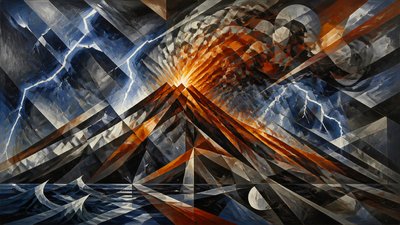 Cubo-Futurism Art Style YouTube thumbnail example