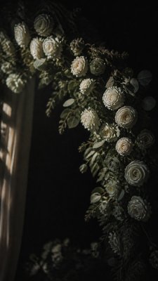 Moody Portrait Photography Style wedding invitation example