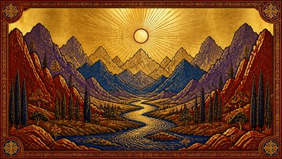 Byzantine Art Style desktop wallpaper example