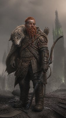 Post-Apocalyptic Sci-Fi Art tabletop character portrait example