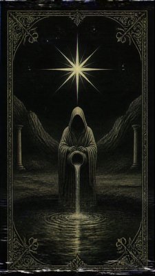 Analog Horror Aesthetic tarot card example