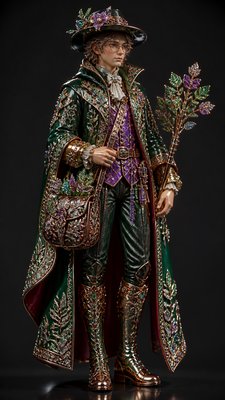 Luxury High Jewelry Design character design example