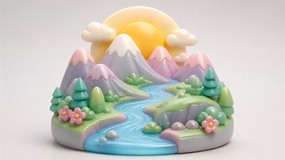 Blind Box Toy Art desktop wallpaper example