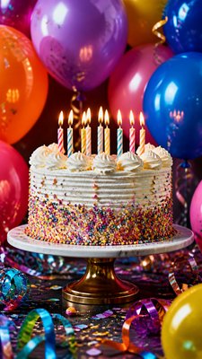 Hyperrealism Art Style birthday card example