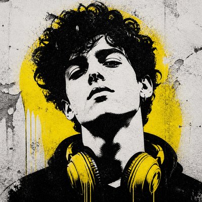 Stencil Street Art Style Discord profile picture example