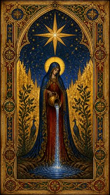 Gothic Religious Art tarot card example