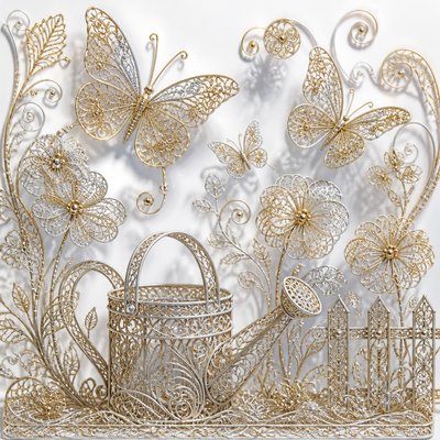 Filigree Jewelry Style coloring page
