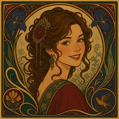 Art Nouveau Style profile picture example
