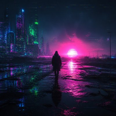 Cyberpunk Art Style album cover example
