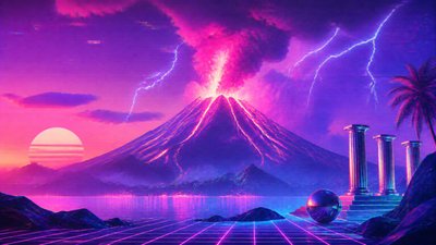 Vaporwave Art Style YouTube thumbnail example