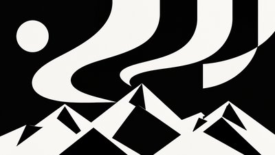 Typographic Minimalism Art Style banner example