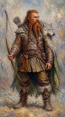 Impressionist Landscape Art Style tabletop character portrait example