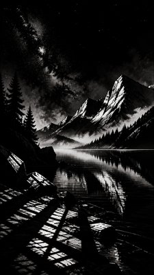Noir Comic Art phone wallpaper example