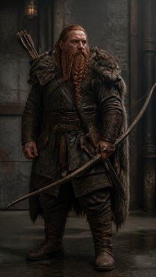 Industrial Interior Design tabletop character portrait example