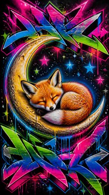 Graffiti Art Style baby announcement example