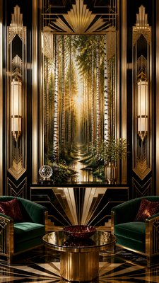 Art Deco Interior Design wall art print example