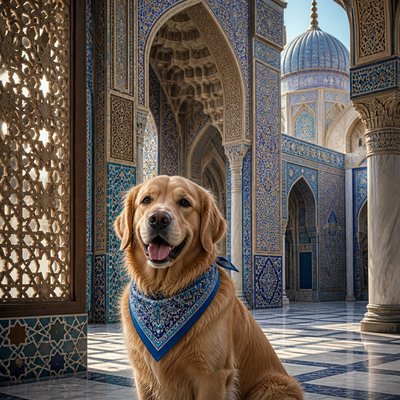 Islamic Architecture pet portrait example