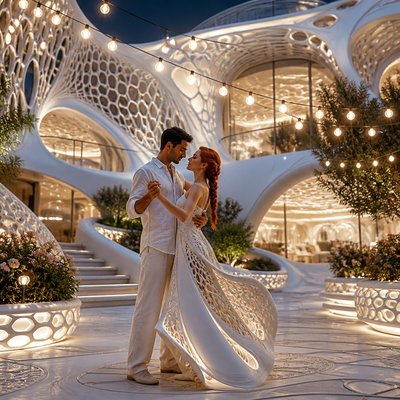 Parametric Architecture couple portrait example