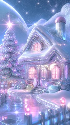 Y2K Aesthetic Christmas card example