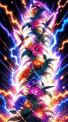 Shounen Power-Up Aura Portrait phone case design example