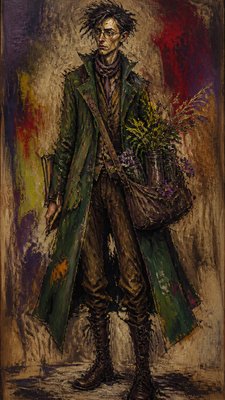 Expressionist Portrait Style character design example