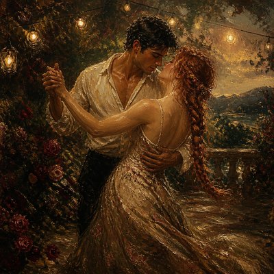 Romanticism Art Style couple portrait example