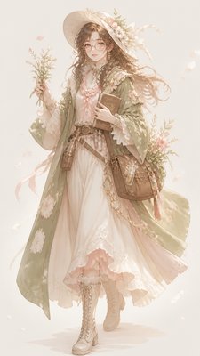 Light Feminine Aesthetic character design example