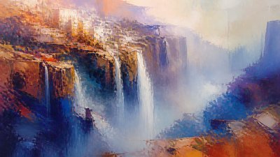 Abstract Landscape Art Style concept art example