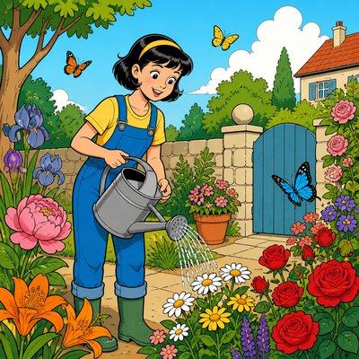 European Comic Art (Ligne Claire) coloring page example