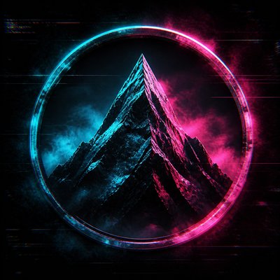 Cyberpunk Sci-Fi Art logo concept example