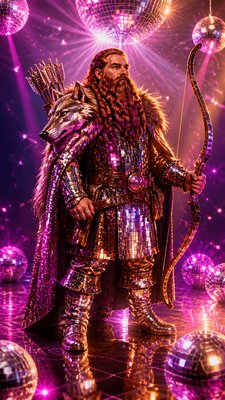 Disco Aesthetic tabletop character portrait example