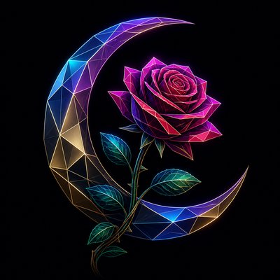 Digital Geometric Art tattoo design example