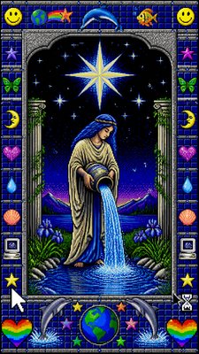 Webcore Aesthetic tarot card example