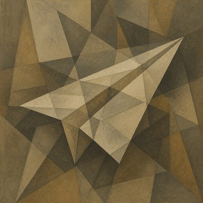 Analytical Cubism Art Style icon example
