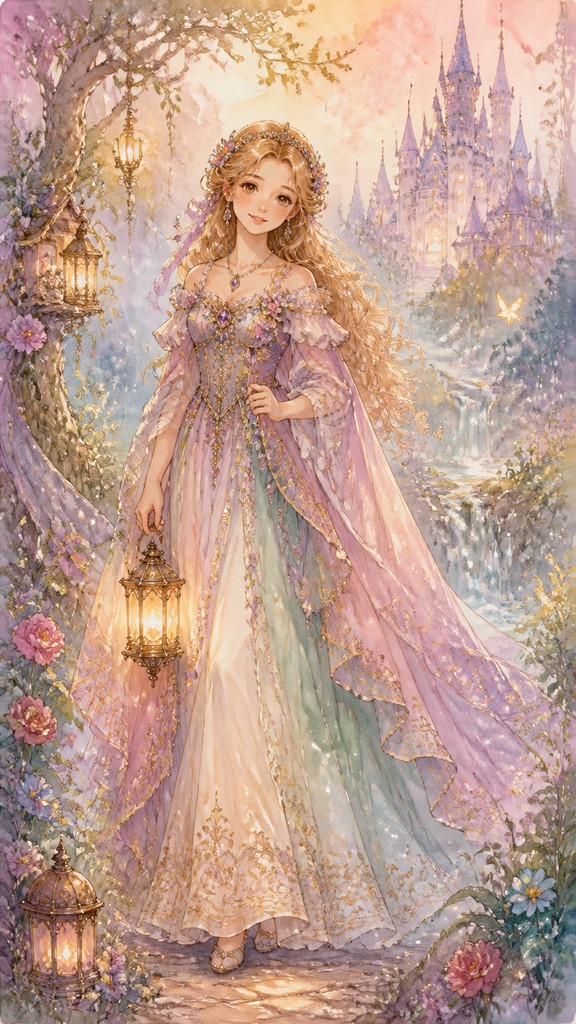 full-length portrait of an elegant figure — Fairy Tale Fantasy Art